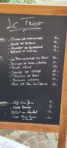 Fricot restaurant menu 2